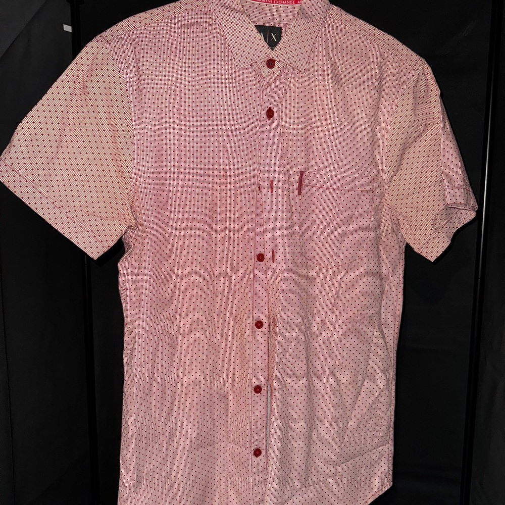 Men's Red Armani Shirt - Size Medium